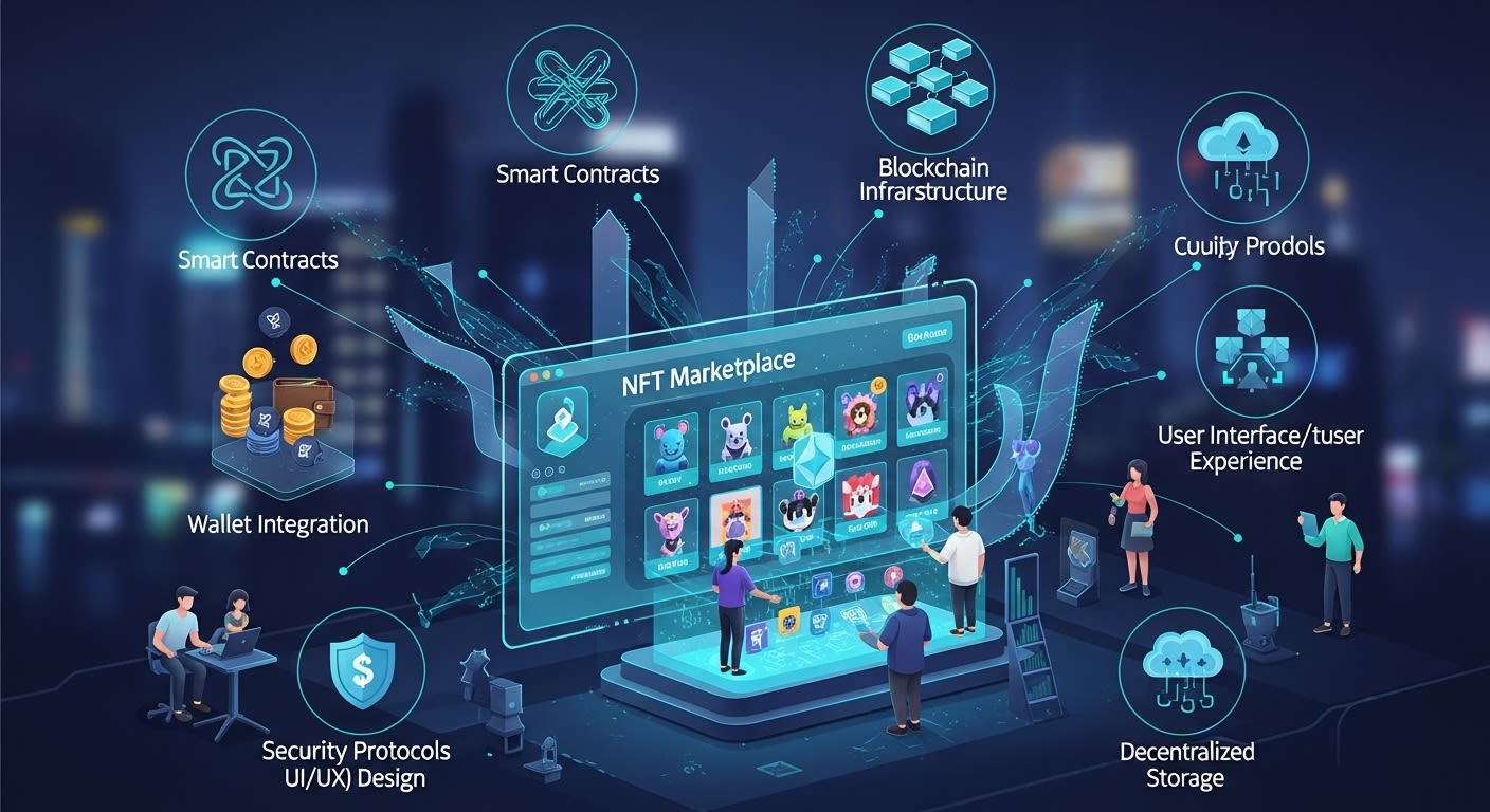 Dynamic explosive graphic of tokenized carbon NFT marketplace with glowing blockchain chains linking cryptocurrency wallets to vibrant green earth icons, representing climate risk hedging in crypto markets 2026